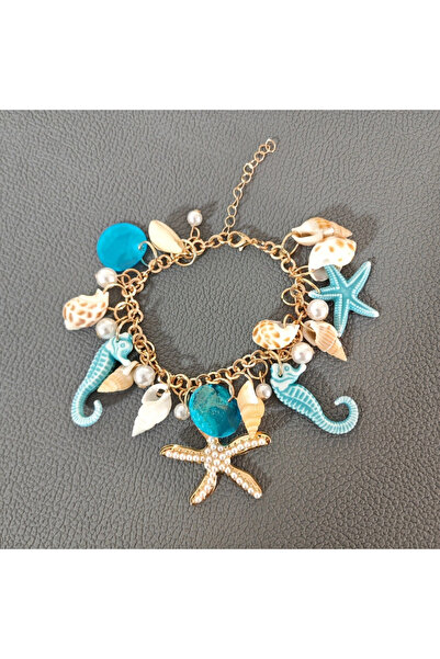 Choice YF7086-1 Bohemian Fashion Imitation Shell Starfish Seahorse Pendant Br...