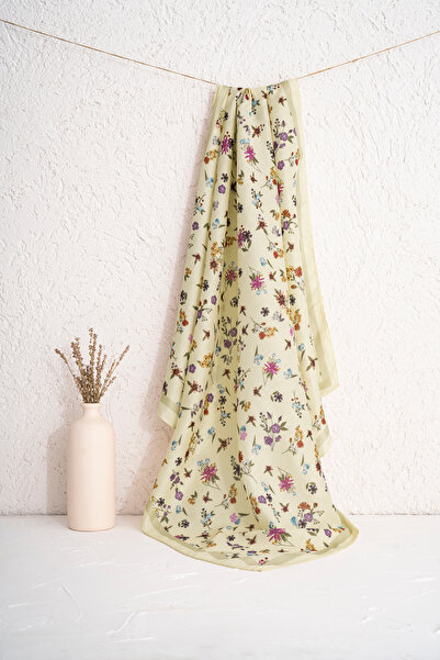 JAWEL Women's Digital Printed Flower Pattern Soft Scarf