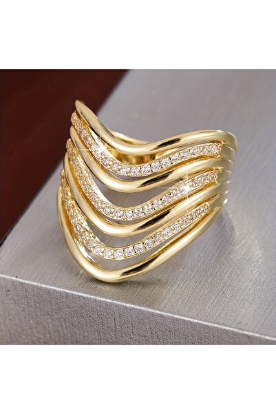 Choice ZF7020-1 7 European and American Fashion Geometric Multi-layer Ring, W...