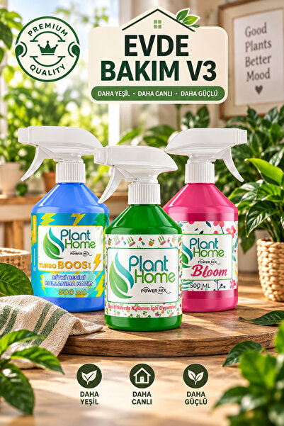 Plant Home Power Mix Evde Bakım V3 – Power Mix, Turbo Booster ve Bloom 3’lü B...