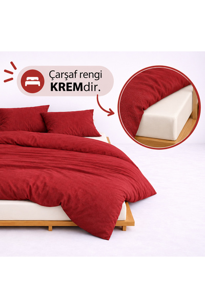liefhome طقم غطاء لحاف فردي فاخر من قماش رانفورس 100% قطن 160x220 |   ملاءة س...