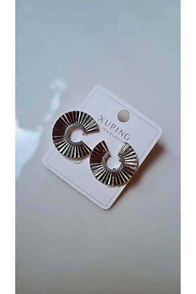 XUPING JEWELRY Gümüş Renk Geometrik Tasarım Küpe
