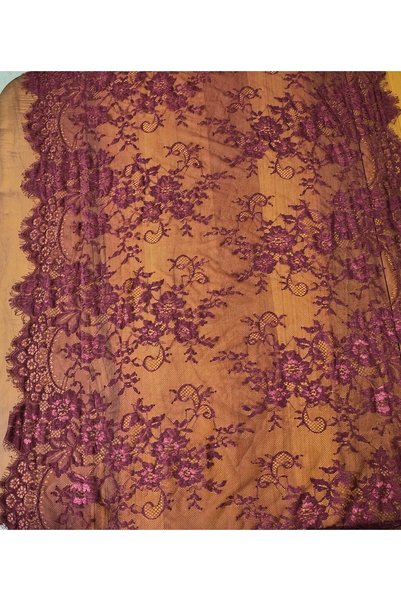 Generic Brand Burgundy french lace shawl
