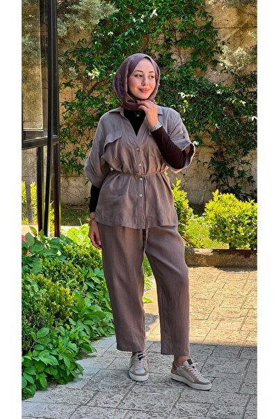 AlMarwah طقم بنطلون بقصة فضفاضة 202981