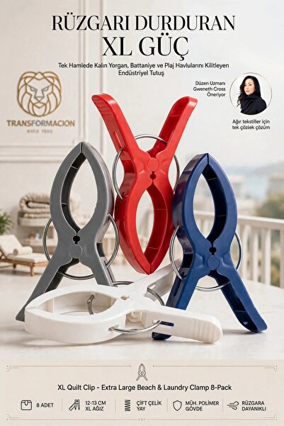 Transformacion Xl Yorgan Nevresim Çarşaf Mandalı 8 Adet Mucca Design