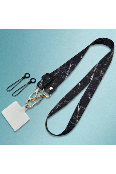 Choice1 B Adjustable Cell Phone Charm Crossbody Lanyard Marble Pattern Hangin...