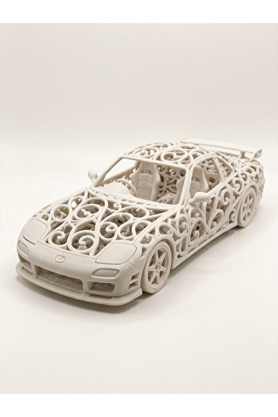 Voronoi Japon Klasik Spor Coupe Biblo 14 cm 3D Baskı Kırık Beyaz Dekoratif Ev Süsü Hediyelik
