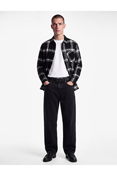 Koton Regular Fit Long Sleeve Pocketed Classic Collar Lumberjack Shirt