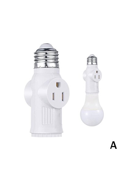 Choice1 1pc Lamp Head Converters E26/E27 Lamp Base Prong Light Socket To Plug...