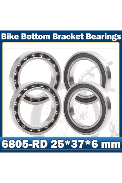 Choice 4PCS 6805-RD 25*37*6 mm Bicycle Bottom Bracket Bearings for BB/Hubs/Pi...