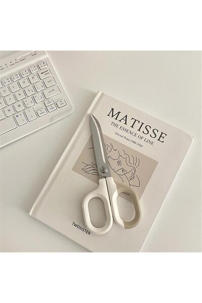 Choice Deli White-18cm 1 Pc Kawaii Safety Scissors, Paper Cutter, Student Sta...
