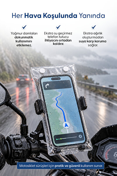 Pandamoto Universal Su Geçirmez Şarj Girişli Motosiklet Scooter Bisiklet ATV ...