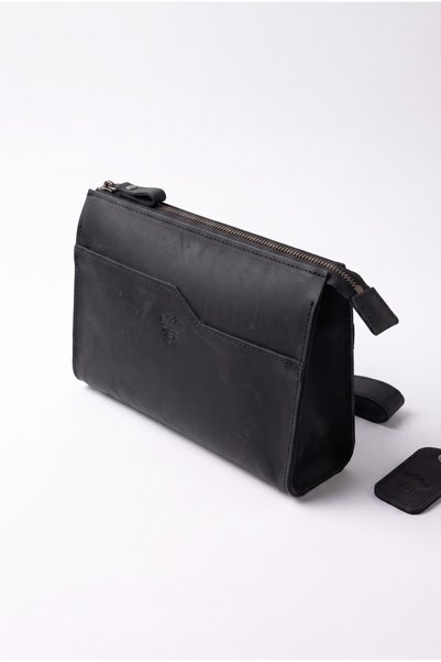 NZCLUB 100% Genuine Crazy Cowhide Leather (Handbag, Wallet, Glasses Case, Keychain) Set Stylish and Minimalist
