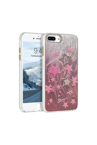 TheGencoo Apple iPhone 7 Plus Case Blade Mirrored Patterned Cover - Pattern 7
