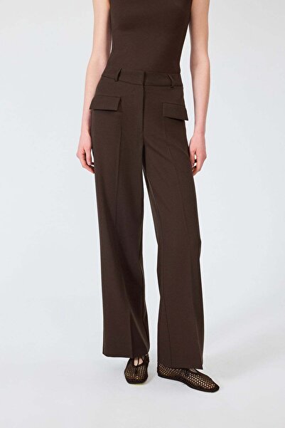 VATKALI Cep detaylı wide leg pantolon