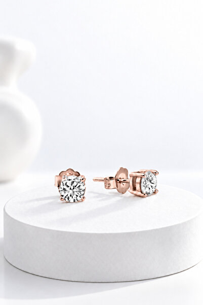 jelux silver Gümüş 925 Ayar Zirkon 4,0 Mm Özel Tasarım Yuvalı Tel Tırnak Tek ...