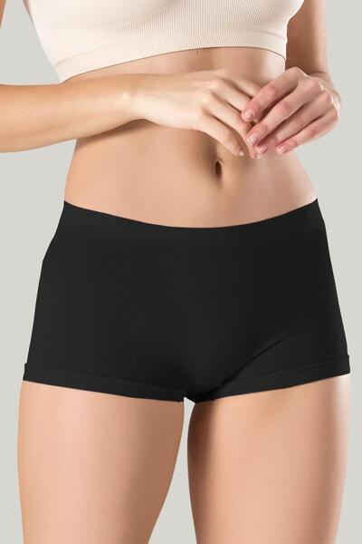 Miss Fit Women's Black Boxers 1202