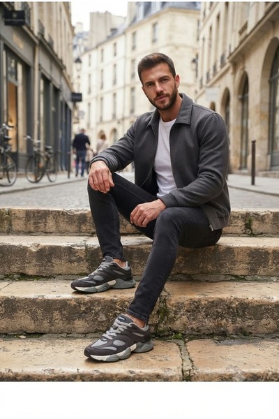 Lescon GHOST 3 EASYSTEP Füme Gri Unısex Sneaker Ayakkabı