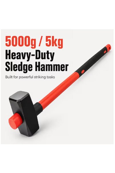 mtx Sledge Hammer with Fiberglass Rubber-Coated Handle (5000g)