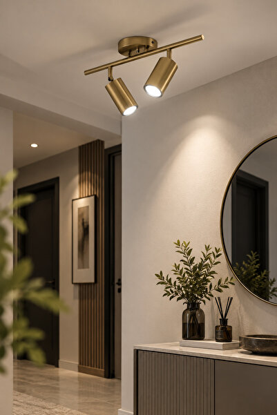 Modavize Spoti (BEYAZ IŞIK) Modern Salon - Mutfak - Cafe Tasarım Eskitme Renk...