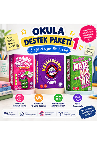 fibroidanne Okula Destek Paketi Kutu Oyunu Seti 7+ Yaş Fibroidanne | Türkçe -...