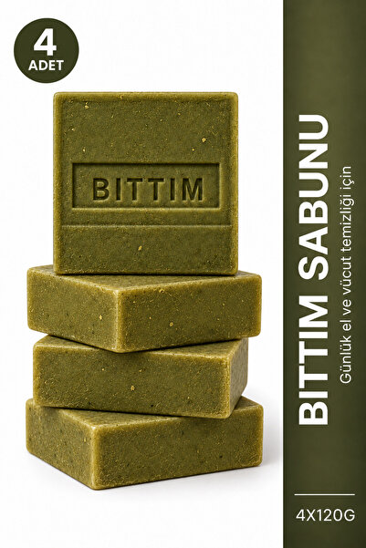 ŞİFAKÜR BİTKİSEL SAĞLIK ÜRÜNLERİ Bıttım Soap 4-Pack 4 X 120 g Terebinth Oil O...