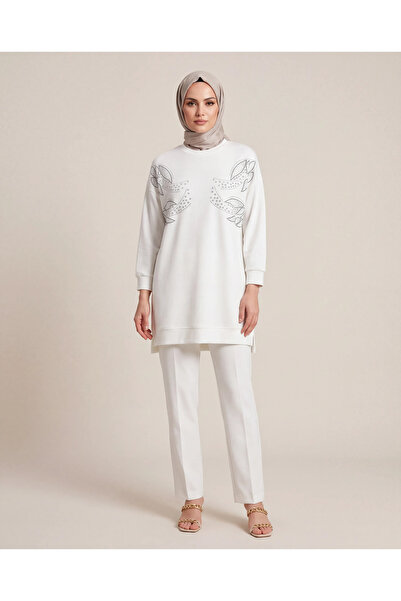 BURRASCA Stone Embroidered Soft Textured Flexible Premium Tunic