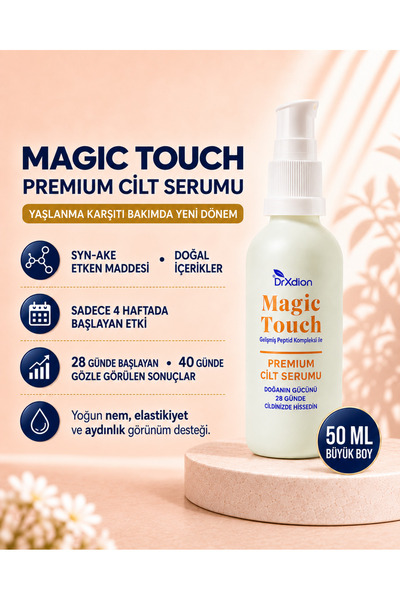 DrXdion Magic Touch Yaşlanma Karşıtı Serum Syn-Ake, Argireline, Kolajen Geliş...