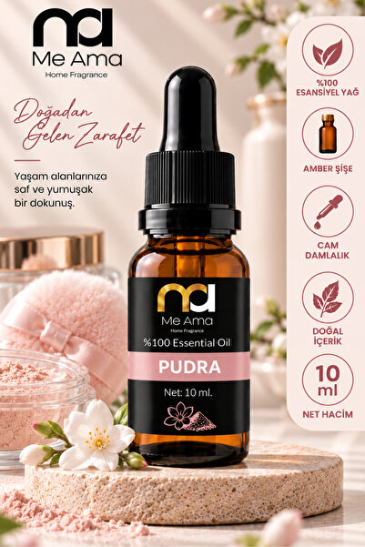 Me Ama Buhurdanlık Pudra Kokulu Uçucu Yağ Aromaterapi Yağ Difizör Esansı Buhu...