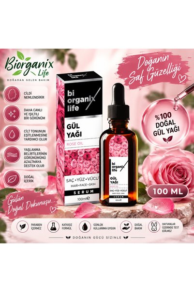 Biorganix Life Gül Yağı 100 ML