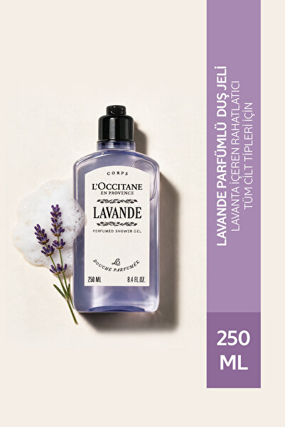 L'Occitane Lavande Parfümlü Duş Jeli, Lavanta Notaları, 250 ml