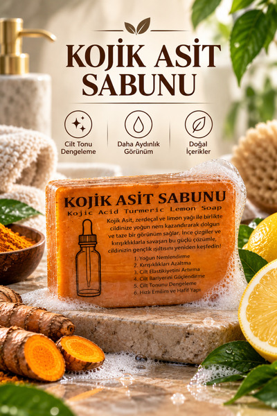 Aktarzane Kojik Asit Cilt Bakım sabun