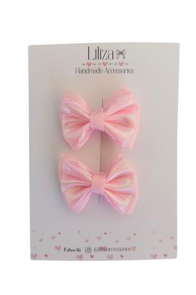 Liliza Accessories Pembe Bebek 2li Mini Fiyonk Toka Seti