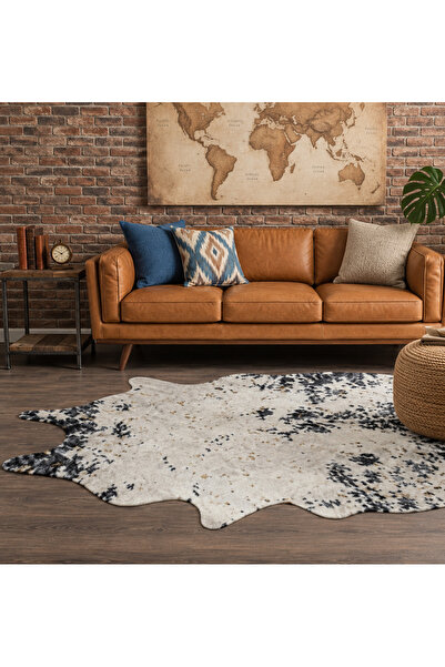 Madame Coco Aleon Dana Post - Siyah/Beyaz - 150x200 cm