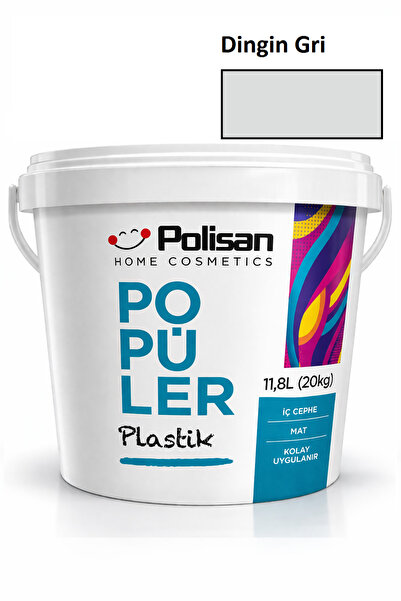 Polisan Dingin Gri Popüler Plastik Boya 20 kg Ci-7601