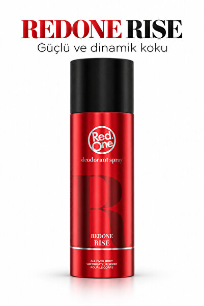 Red One Redone Yoğun Ter Kokusu Önleyici Deodorant Sprey Rise 24 Saat Etkili ...
