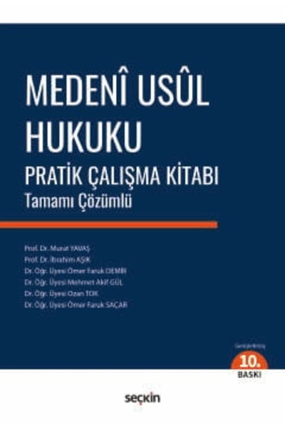 Seçkin Yayıncılık Medeni Usul Hukuku Pratik Çalışma Kitabı Tamamı Çözümlü Pro...