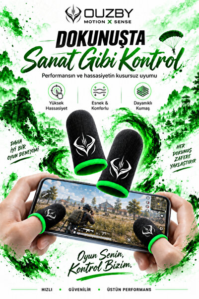 OUZBY Motion x Sense E-Spor Parmak Eldivenleri - Pubg Oyun Eldiveni