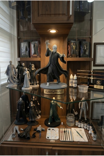 HOBİFABRİK ATÖLYE Lord Voldemort Karanlık Büyücü Temalı 15cm El Boyaması 3D B...