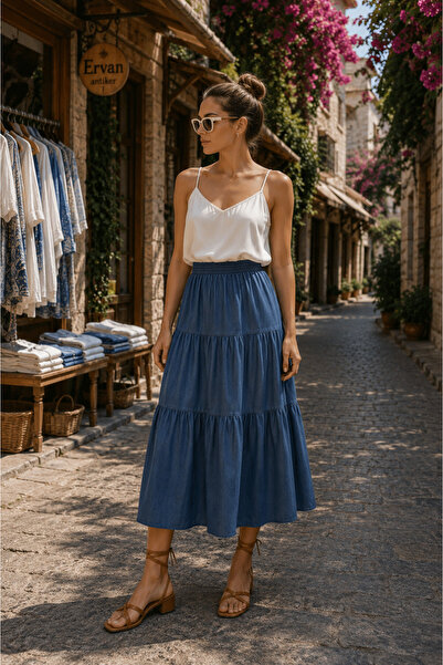 EREN STYLE Kot Etek %100 pamuklu (Boy:70 CM)(36- 48 Beden Arası)