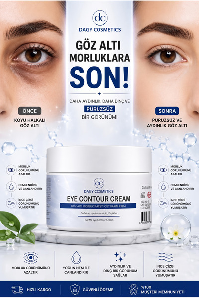 Dagy Cosmetics Göz Altı Morluk Karşıtı Cilt Bakım Göz Çevresi KREMİ 100 ML