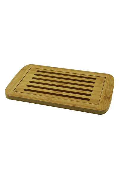SS HOME CONCEPT Wooden Bamboo Cutting Board with Grid and Container 21X36Cm