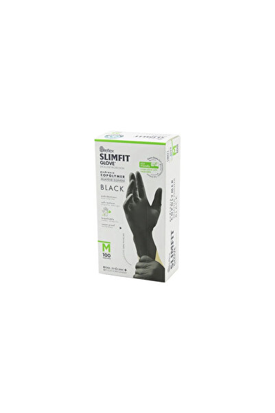 SS HOME CONCEPT Reflex Slimfit Glove Kod-032 m Black Powder-Free Examination ...