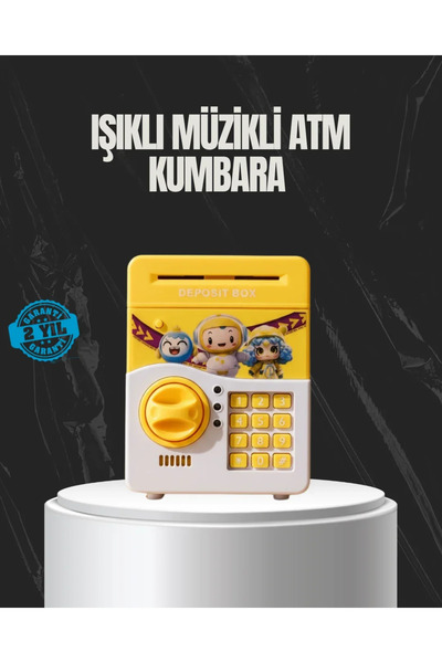 SS HOME CONCEPT Yellow Color Automatic Money-Collecting Password-Protected Ch...