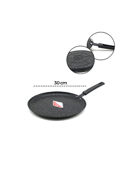 SS HOME CONCEPT 30cm Cast Iron Crepe Pan