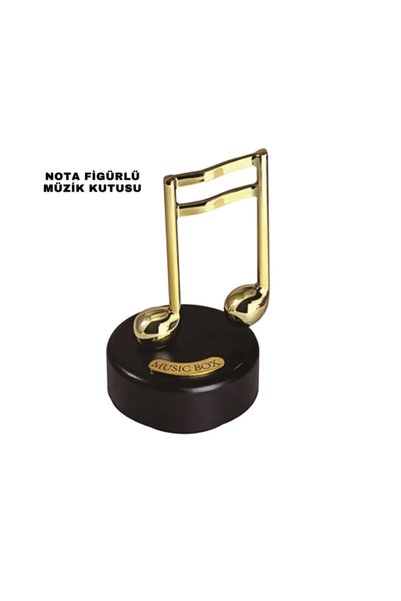 SS HOME CONCEPT Altın Nota Figürlü Müzik Kutusu