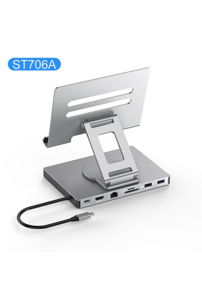 Choice ST706A Blueendless USB 3.0 PD 100W Charger Hub Docking Station HDTV 4K...
