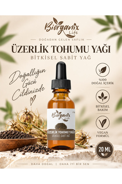 BiorganixLife Üzerlik Tohumu Yağı 20 Ml