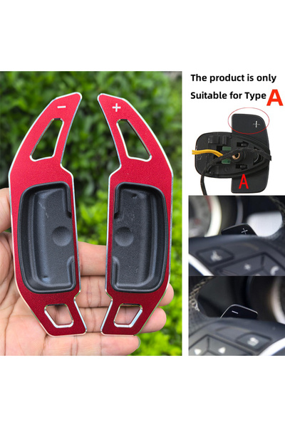 choice2 For Type A Red Alloy Paddle Shifter For Mercedes Benz A B M Class W17...