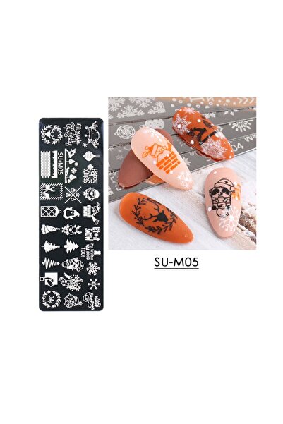Beauty Box Christmas Noel Yılbaşı Nail Art Stampa Plakası Tırnak Stampası Tır...
